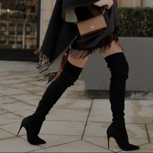 Over the knee heel boots